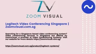Logitech Video Conferencing Singapore | Zoomvisual.com.sg