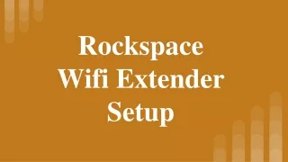 Rockspace Wifi Extender Setup
