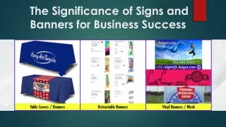 The Significance of Signs and Banners for Business