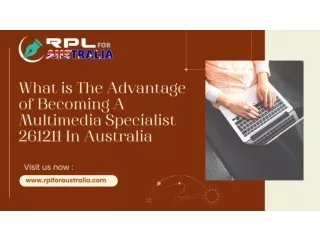 What is The Advantage of Becoming A Multimedia Specialist 261211 In Australia