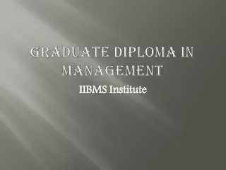 graduate diploma in management