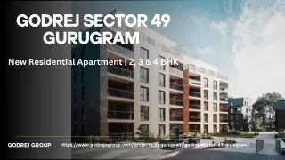 Godrej Sector 49 Gurugram  New Residential Apartment  2, 3 & 4 BHK