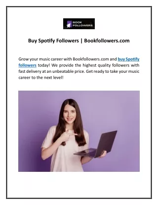 Buy Spotify Followers | Bookfollowers.com