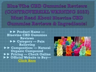 Bluevine CBD Gummies Reviews