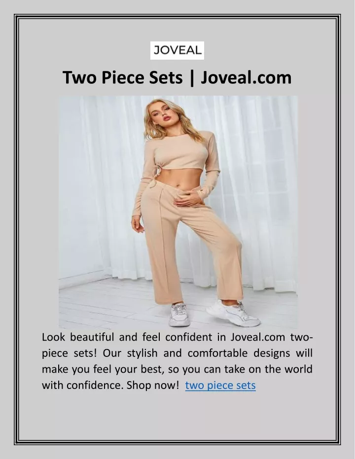 two piece sets joveal com