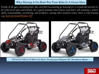 Why Buying A Go-Kart For Your Kids Is A Great Idea - 360 Power Sports