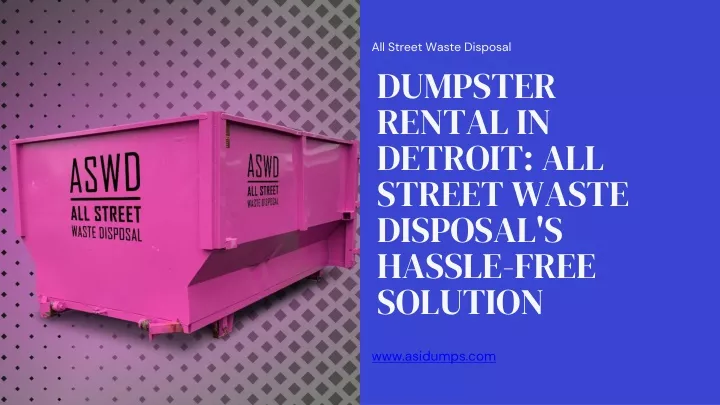 all street waste disposal