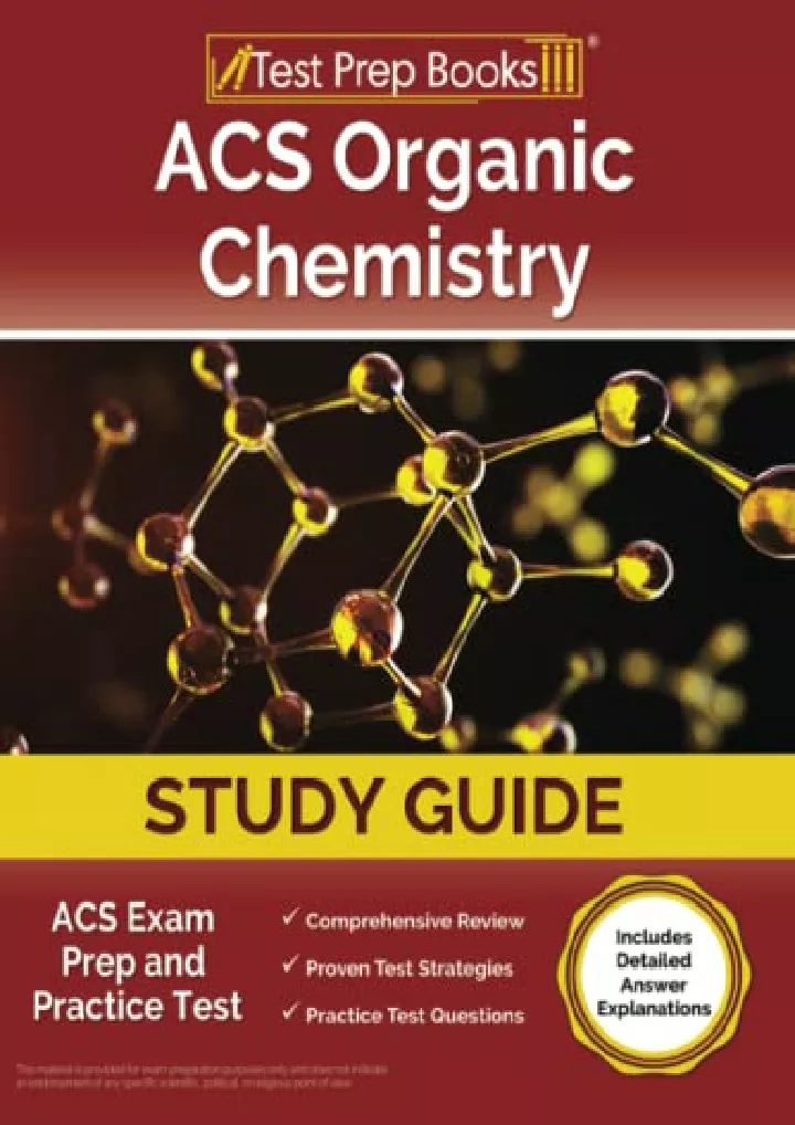 PPT [PDF READ ONLINE] ACS Organic Chemistry Study Guide ACS Exam