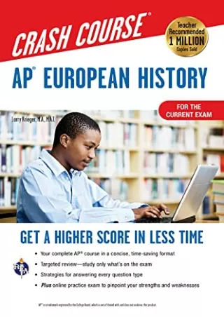 READ [PDF] AP® European History Crash Course, Book   Online: Get a Higher Score in Less