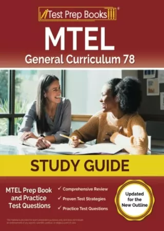 READ [PDF] MTEL General Curriculum 78 Study Guide: MTEL Prep Book and Practice Test