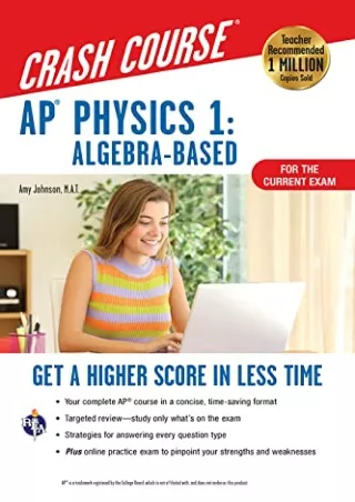 Read ebook [PDF] AP® Physics 1 Crash Course, 2nd Ed., For the 2021 Exam, Book   Online: Get a