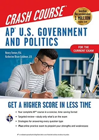 [PDF READ ONLINE] AP® U.S. Government & Politics Crash Course, Book   Online: Get a Higher Score
