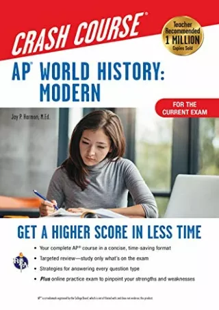 PDF/READ AP® World History: Modern Crash Course, Book   Online: Get a Higher Score in