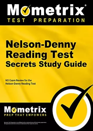 Read ebook [PDF] Nelson-Denny Reading Test Secrets Study Guide: ND Exam Review for the