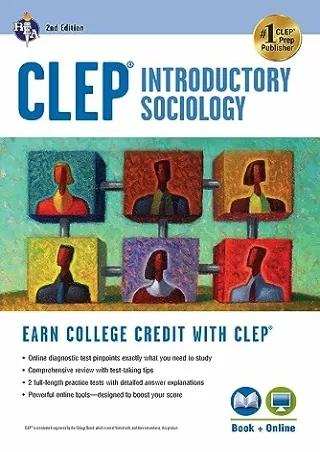 [PDF READ ONLINE] CLEP® Introductory Sociology Book   Online (CLEP Test Preparation)