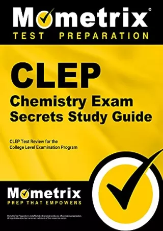 PDF/READ CLEP Chemistry Exam Secrets Study Guide: CLEP Test Review for the College
