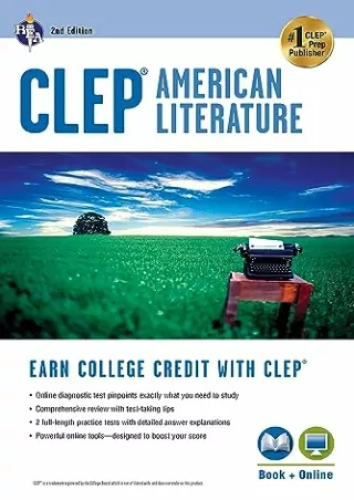PDF/READ CLEP® American Literature Book   Online (CLEP Test Preparation)