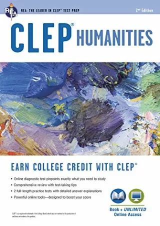 DOWNLOAD/PDF CLEP® Humanities Book   Online (CLEP Test Preparation)