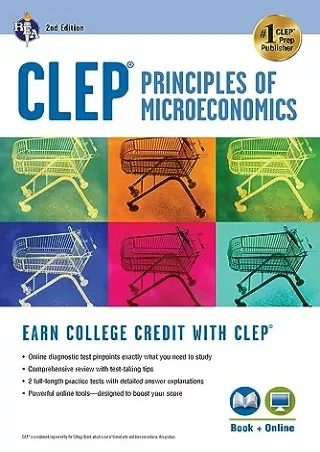 get [PDF] Download CLEP® Principles of Microeconomics Book   Online (CLEP Test Preparation)