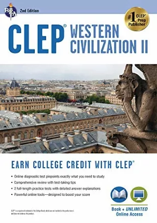 [PDF READ ONLINE] CLEP® Western Civilization II Book   Online (CLEP Test Preparation)
