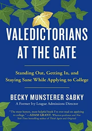 DOWNLOAD/PDF Valedictorians at the Gate