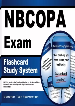 [PDF] DOWNLOAD NBCOPA Exam Flashcard Study System: NBCOPA Test Practice Questions & Review