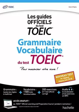 [PDF READ ONLINE] Grammaire Vocabulaire TOEIC® (conforme au nouveau test TOEIC®)