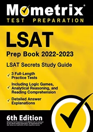 [PDF READ ONLINE] LSAT Prep Book 2022-2023: LSAT Secrets Study Guide, 3 Full-Length Practice