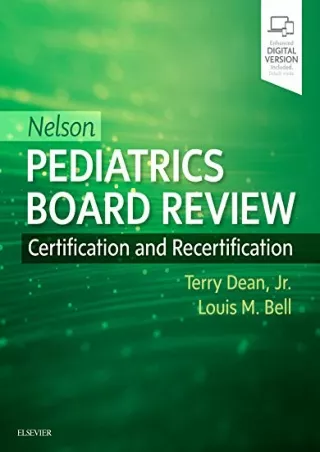 Download Book [PDF] Nelson Pediatrics Board Review: Certification and Recertification