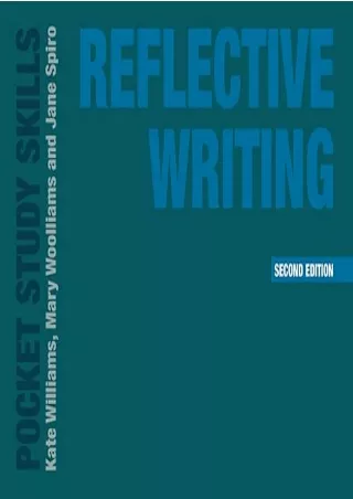 [READ DOWNLOAD] Reflective Writing (Pocket Study Skills, 26)