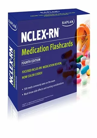 Read ebook [PDF] Kaplan NCLEX-RN Medication Flashcards
