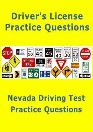 [READ DOWNLOAD] Nevada Driving Test – Practice Questions (License Test): Quick review for the