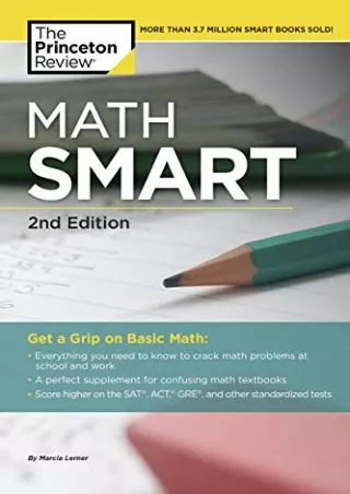 Download Book [PDF] Math Smart, 2nd Edition: Get a Grip on Basic Math (Smart Guides)