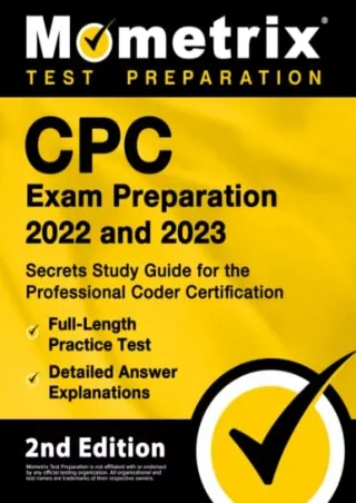 get [PDF] Download CPC Exam Preparation 2022 and 2023: Secrets Study Guide for the Professional