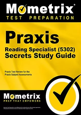 Download Book [PDF] Praxis Reading Specialist (5302) Secrets Study Guide: Exam Review and Practice