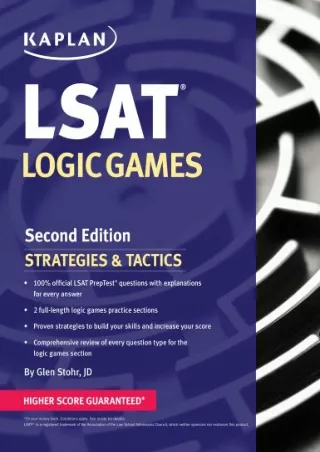 PDF_ Kaplan LSAT Logic Games Strategies & Tactics (Kaplan Test Prep)