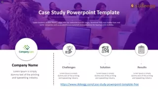 Elevate Your Case Studies with SlideEgg's Professional PowerPoint Template