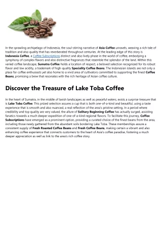 The 5-Second Trick For Lake Toba Coffee