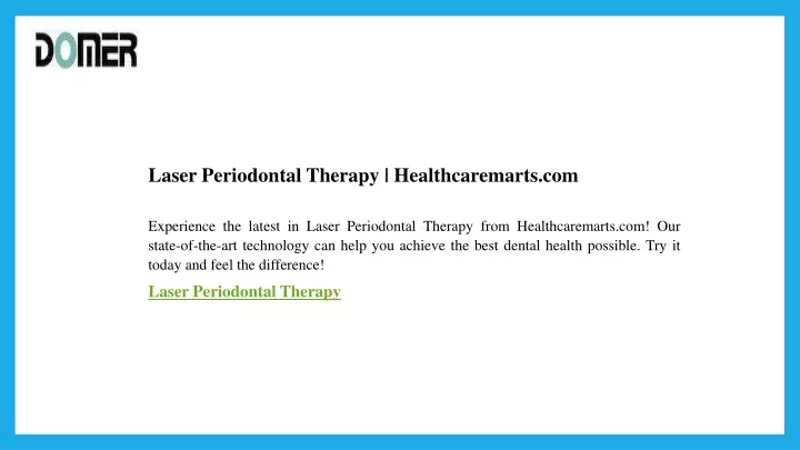 laser periodontal therapy healthcaremarts