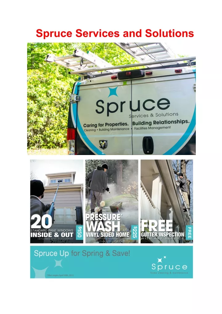 spruce services and solutions