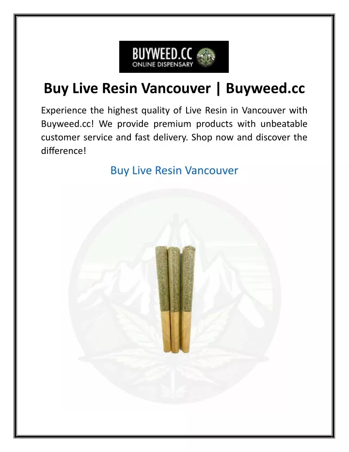 buy live resin vancouver buyweed cc