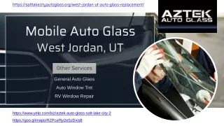Mobile Auto Glass West Jordan, UT