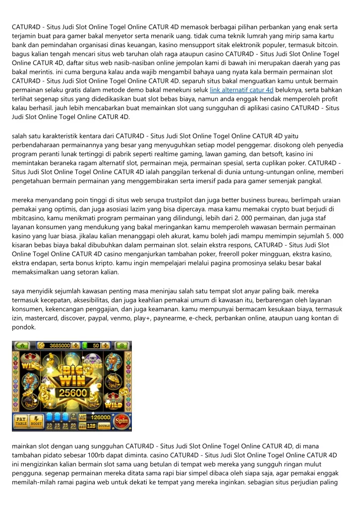 catur4d situs judi slot online togel online catur