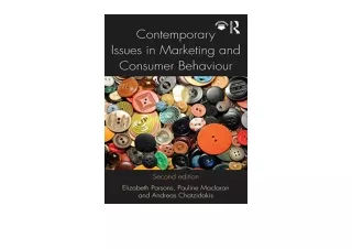 Download Contemporary Issues in Marketing and Consumer Behaviour unlimited