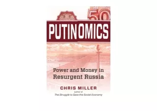 PDF read online Putinomics Power and Money in Resurgent Russia free acces