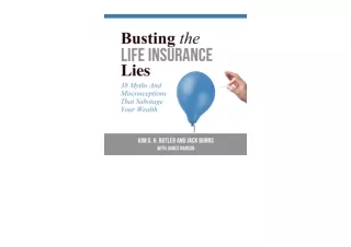 Download Busting the Life Insurance Lies 38 Myths and Misconceptions That Sabota