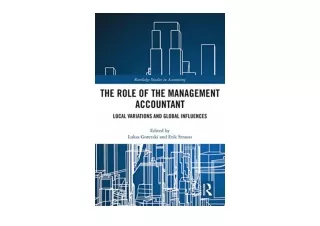 Download PDF The Role of the Management Accountant Local Variations and Global I