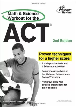 [READ DOWNLOAD] Math and Science Workout for the ACT, 2nd Edition (College Test Preparation)