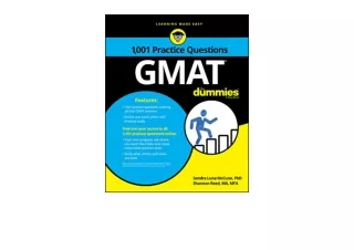 Kindle online PDF GMAT 1 001 Practice Questions For Dummies For Dummies Career E