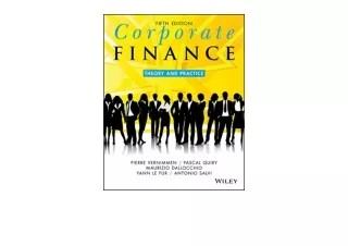 Kindle online PDF Corporate Finance Theory and Practice for ipad